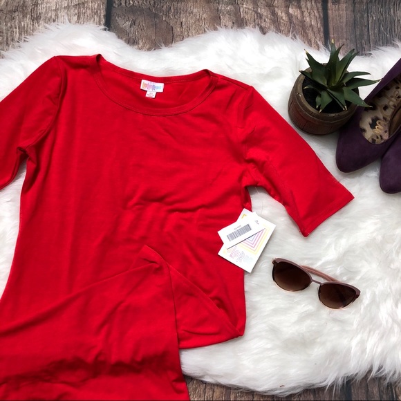 LuLaRoe Dresses & Skirts - LULAROE Julia Dress Solid Red {A15}